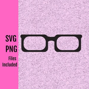 Gafas Nerdy SVG Descarga Digital - Uso con Cricut o Dispositivo Similar
