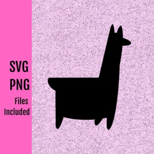 Llama SVG y PNG Descarga digital - Uso con Cricut o dispositivo similar