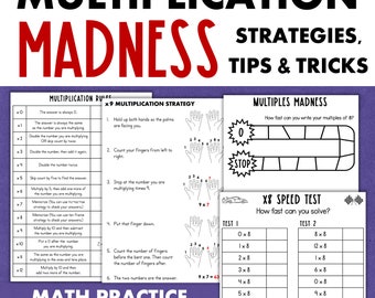 Multiplication Worksheets Fact Fluency Practice Timed Drills 3rd Grade Math Homeschool Classroom Printables