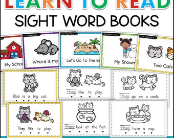 Kindergarten Sight Words Color by Code Worksheets Learn to Read ...