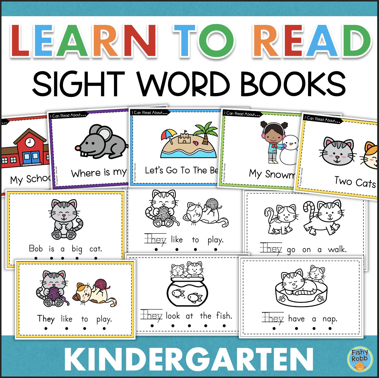 kindergarten-beginning-readers-learn-to-read-sight-words-printable-books-homeschool-classroom-etsy