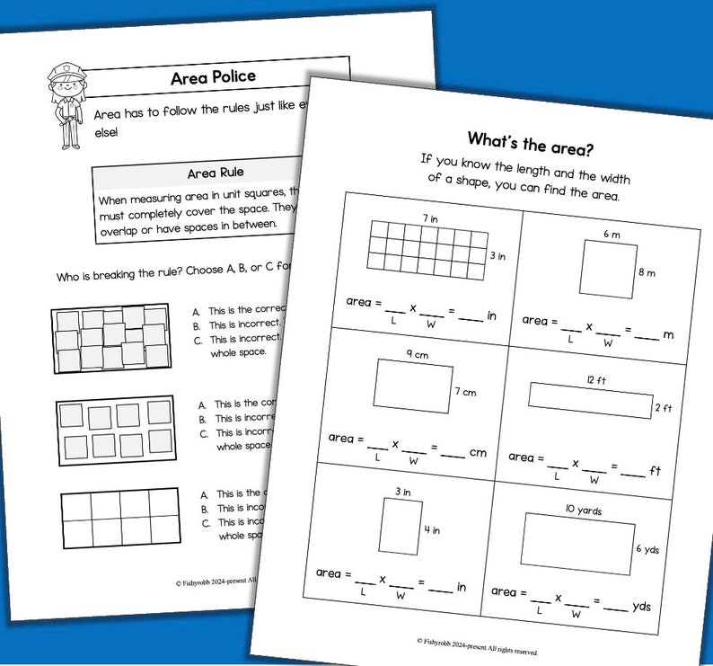 Grade 3 Math Area and Perimeter Worksheets Learn at Home Homeschool ...