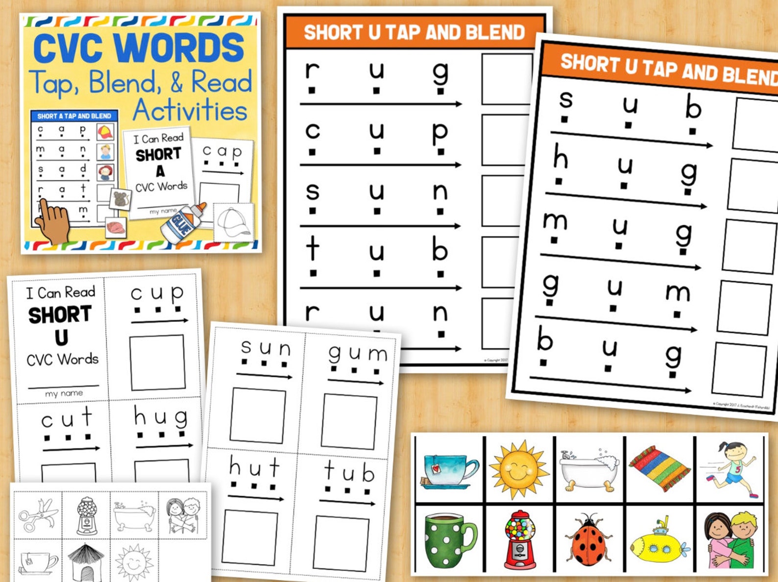 Learn to Read CVC Words Phonics Activities Kindergarten | Etsy