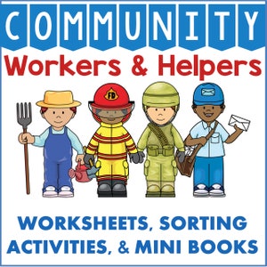 Gemeenschapshelpers Activiteiten en werkbladen Kleuterschool PreK Kleuterschool Thuis leren Thuisschool