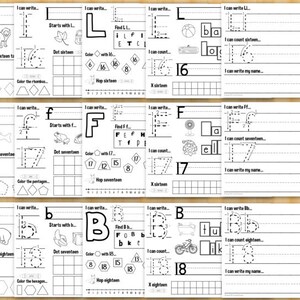 Kindergarten Daily Practice Worksheets FULL YEAR Phonics - Etsy