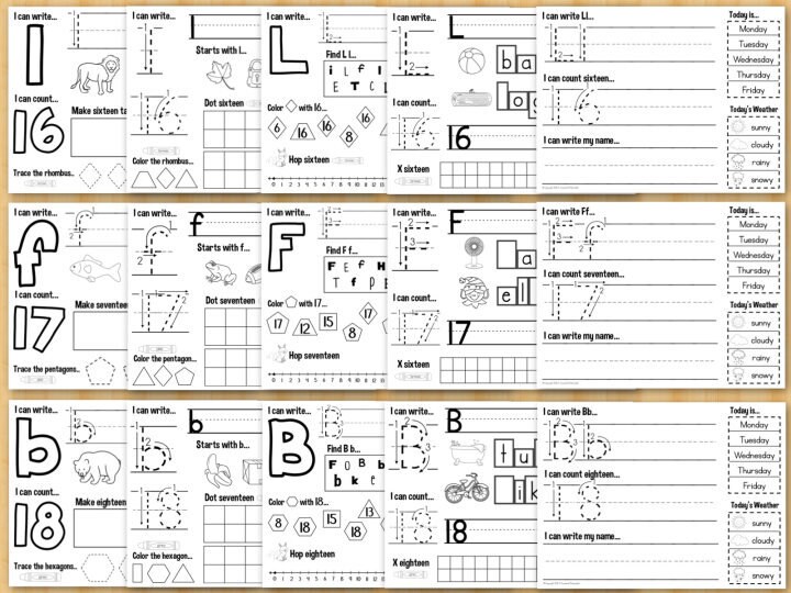 Kindergarten Daily Practice Worksheets FULL YEAR Phonics - Etsy