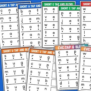 Learn to Read CVC Words Phonics Activities Kindergarten Reading ...