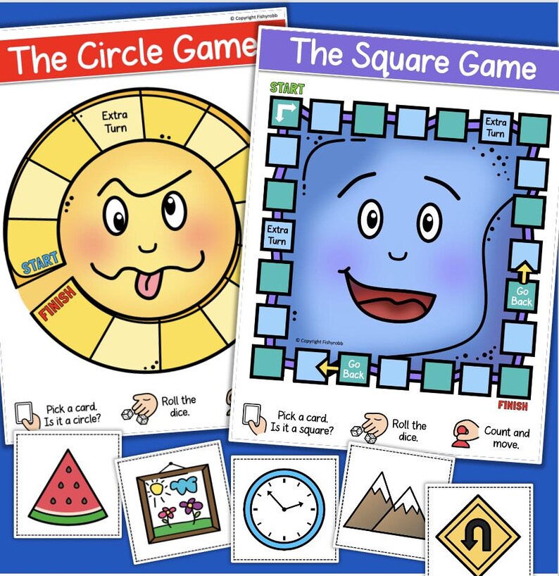 Learning Shapes Printable Games and Worksheets Preschool Prek