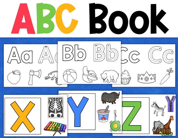 ABC Alphabet Coloring Book Letter Formation Letter Sounds ...
