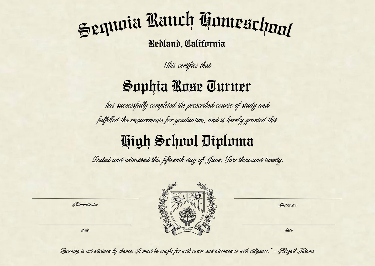 Custom Homeschool Certificate | Etsy