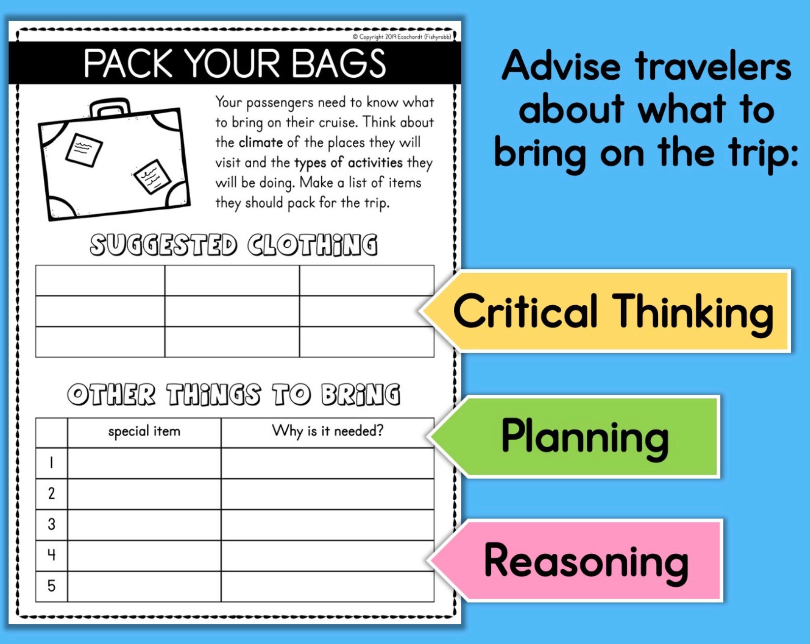 Plan A Cruise Vacation 4th Grade Math Practice and Geography Research ...