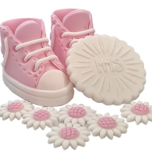 Set gâteau chaussures - baptême d&#39;un an /RO1