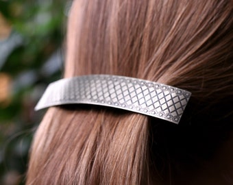 Hair clip «Cleo» - elegant clip made of nickel silver, handmade, jewelry manufacturer Amelang&Lietz