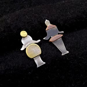 Pendientes extravagantes “Figurine” - pendientes hechos a mano, fabricante de joyas Amelang&Lietz