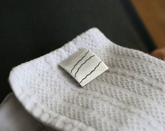 Cufflinks «Sinus» - silver, handmade, jewelry manufactory Amelang&Lietz