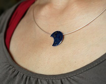 Galileo necklace - chain - necklace - choker - silver with enamel, handmade, jewelry manufactory Amelang&Lietz