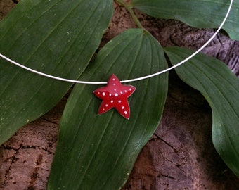 Necklace «Starfish» - Necklace - Necklace - Silver with enamel, handmade, jewellery manufacturer Amelang&Lietz