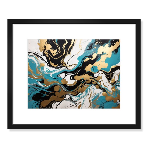 Wall Art Turquoise Etsy