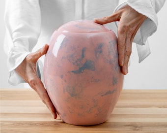 Ceramic Urn for Ashes  Cremation Urn for Ashes Burial Container for Human remains Memorial Urn Adults Funeral