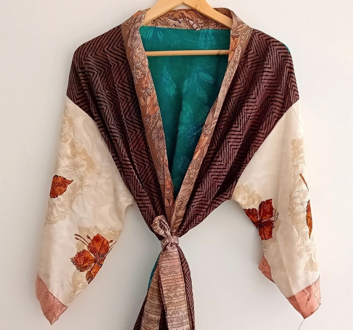 silk sari kimono