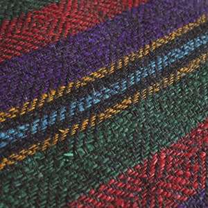4.9yds/26.8&quot; hand woven hemp runner rug, vintage colorful rag rug, antique striped hemp runner, handmade farmhouse diamond weave cloth
