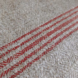 Early 1900s hemp table cloth: 1.98yds/38&quot; rustic tablecloth, diamond weave handwoven cloth, vintage country natural hemp material