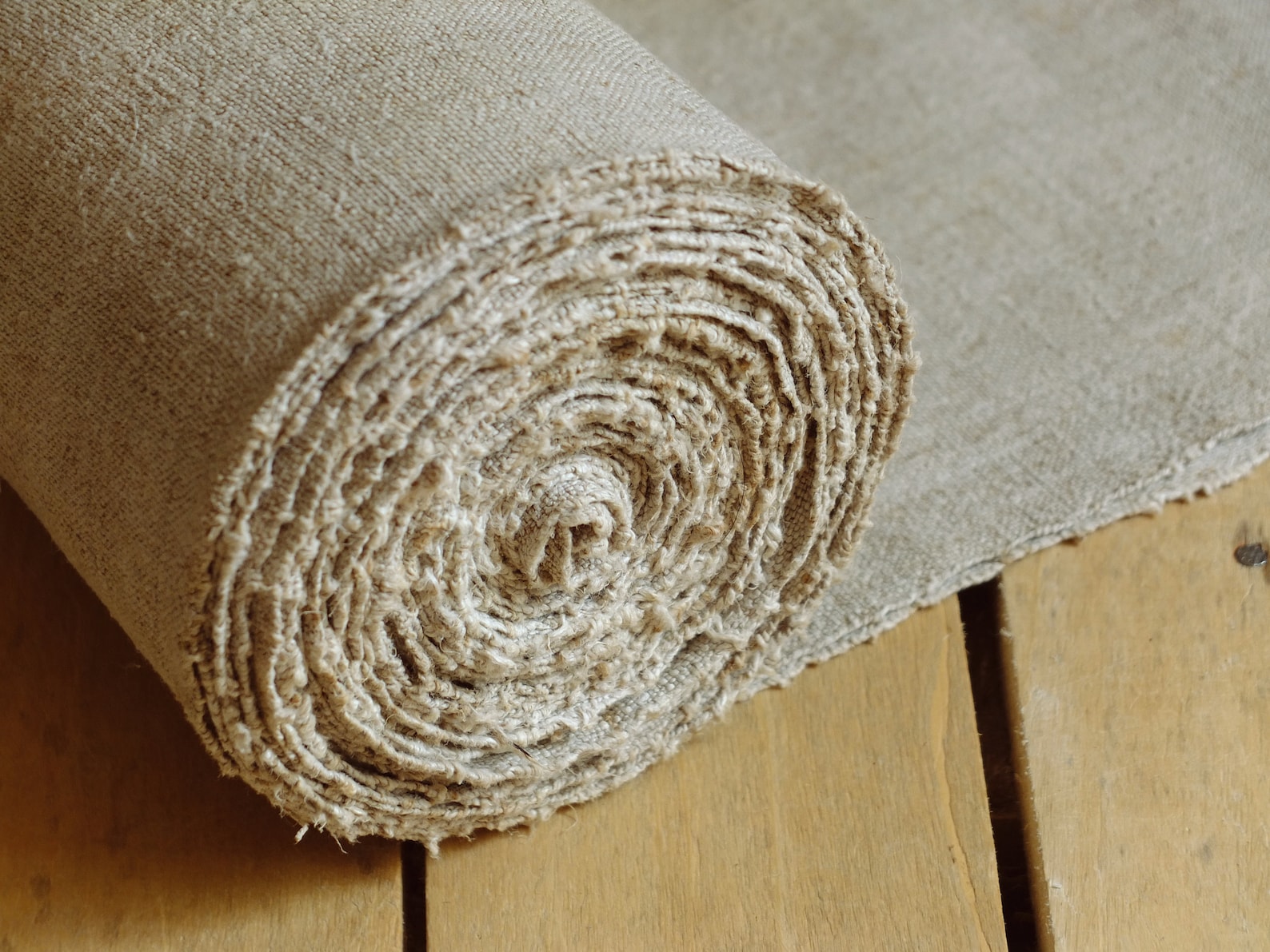 9.35yds/18.5 vintage raw hemp fabric organic homespun Etsy