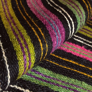 74&quot;/51&quot; vintage hemp sheet, loomed striped hempen rug, antique country carpet, handwoven hemp colorful cover cloth