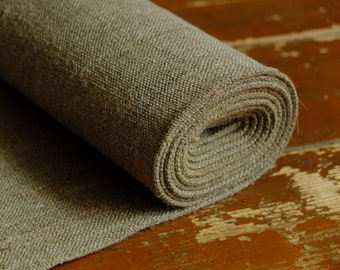 2.34yds/26.4" handwoven linen cloth, homespun flax fabric, hand spun country textile, antique farmhouse linen