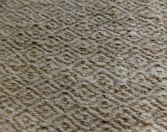 Homespun hemp stair runner by the yard, extra heavy rustic floor rug, hand-loomed diamond weave pure hemp runner cloth