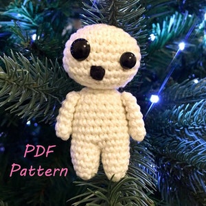 Patrón de ganchillo: Kodama el espíritu del árbol
