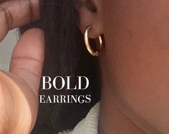 Boucles D'oreilles Créoles Minimalistes Pour Femme - Bijoux Tendance - Neuf Avec étiquettes