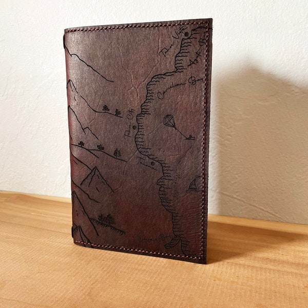 Lake Tahoe Leather Travel Journal, Moleskin Compatible