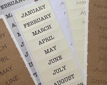 Blank Calendar Month Stickers Month Stickers Blank Stickers Etsy Blank Calendar Month Stickers Month Stickers Blank Stickers Etsy