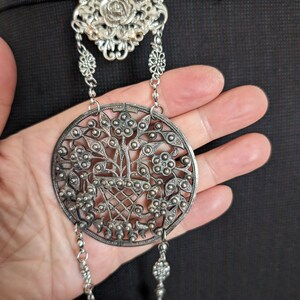 Chatelaine historic with antique metal parts in Victorian style image 6