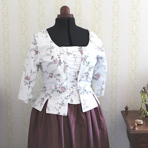 Giacca in stile XVIII secolo in cotone o lino vari colori