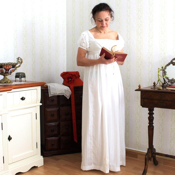 Empire dress, wedding dress, cotton/lyocell, ball gown, Jane Austen