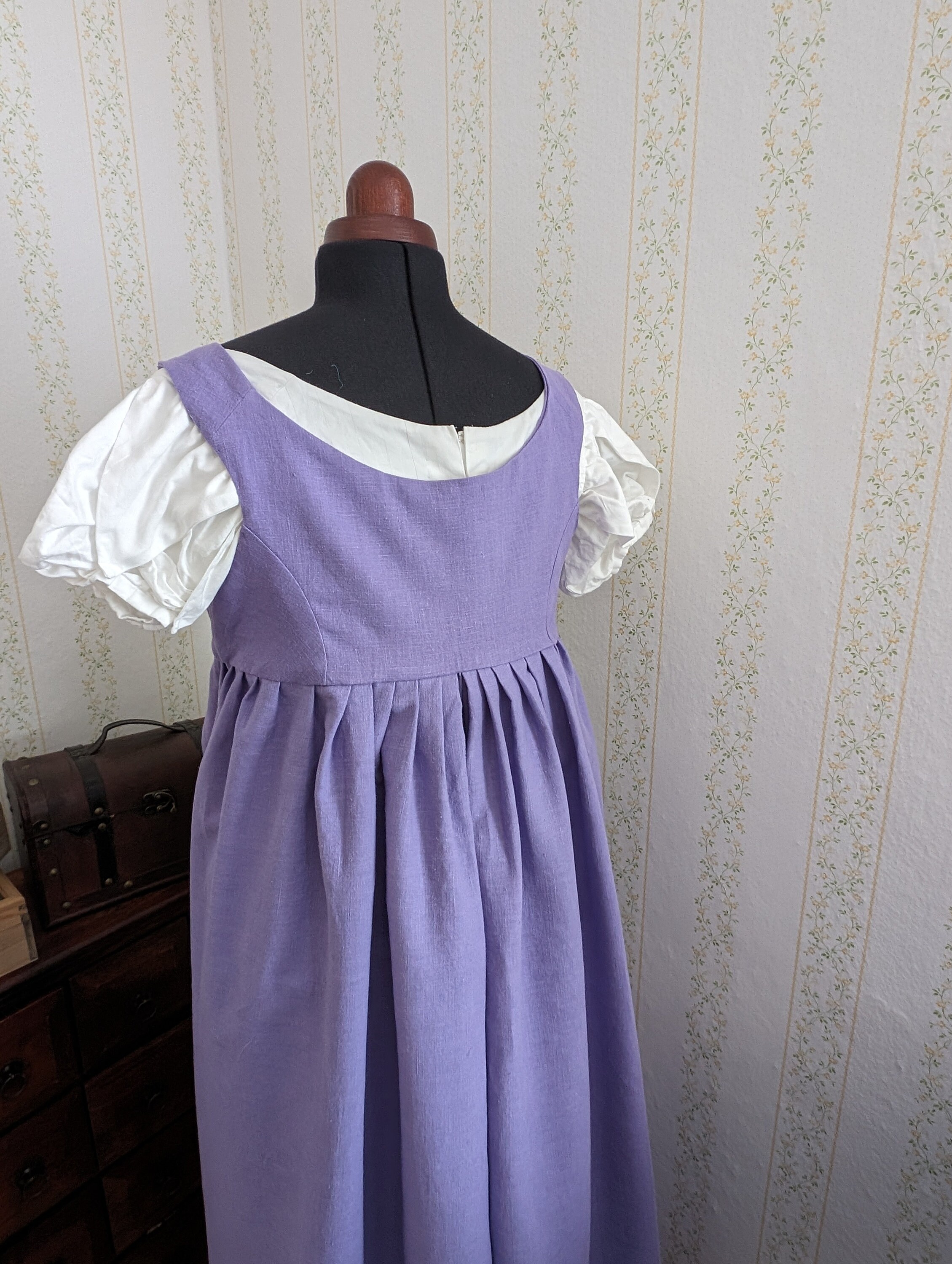 Ope Robe Open Robe Overdress Regency Pure Linen With Embroidery Many Colours - Etsy