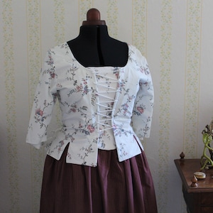 Jacket in the style of the 18th century cotton or linen various colors