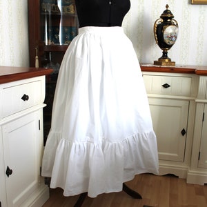 Biedermeier Victorian petticoat 100% cotton