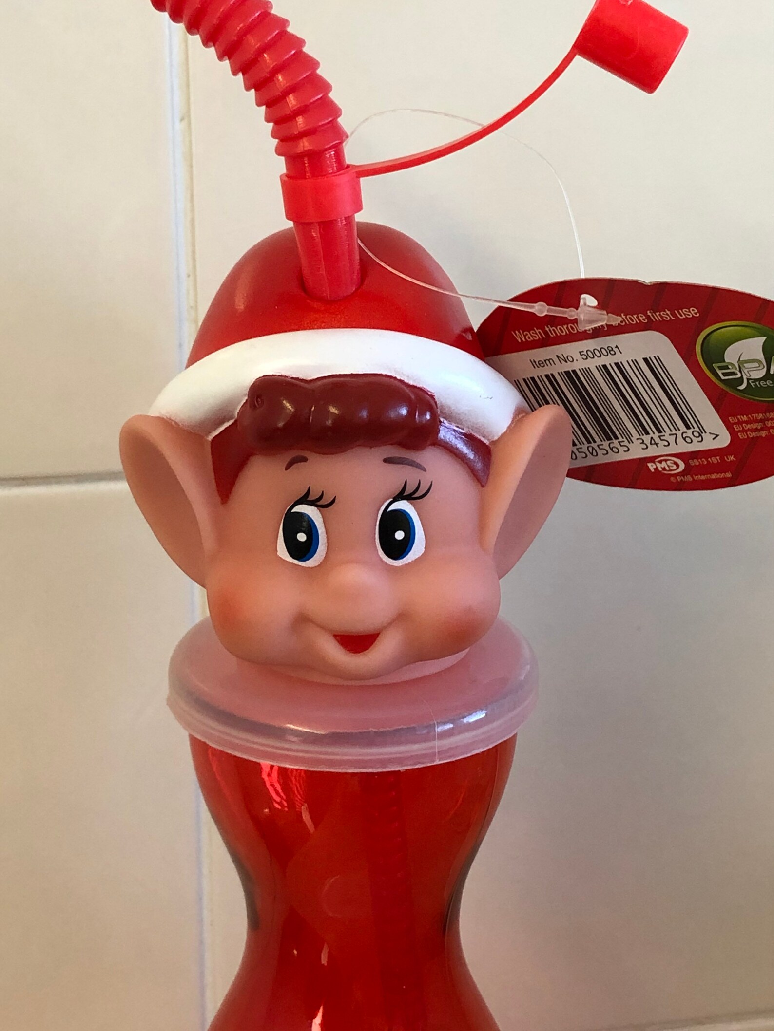 Personalised Elf drinking bottle Christmas custom stars name Etsy.de