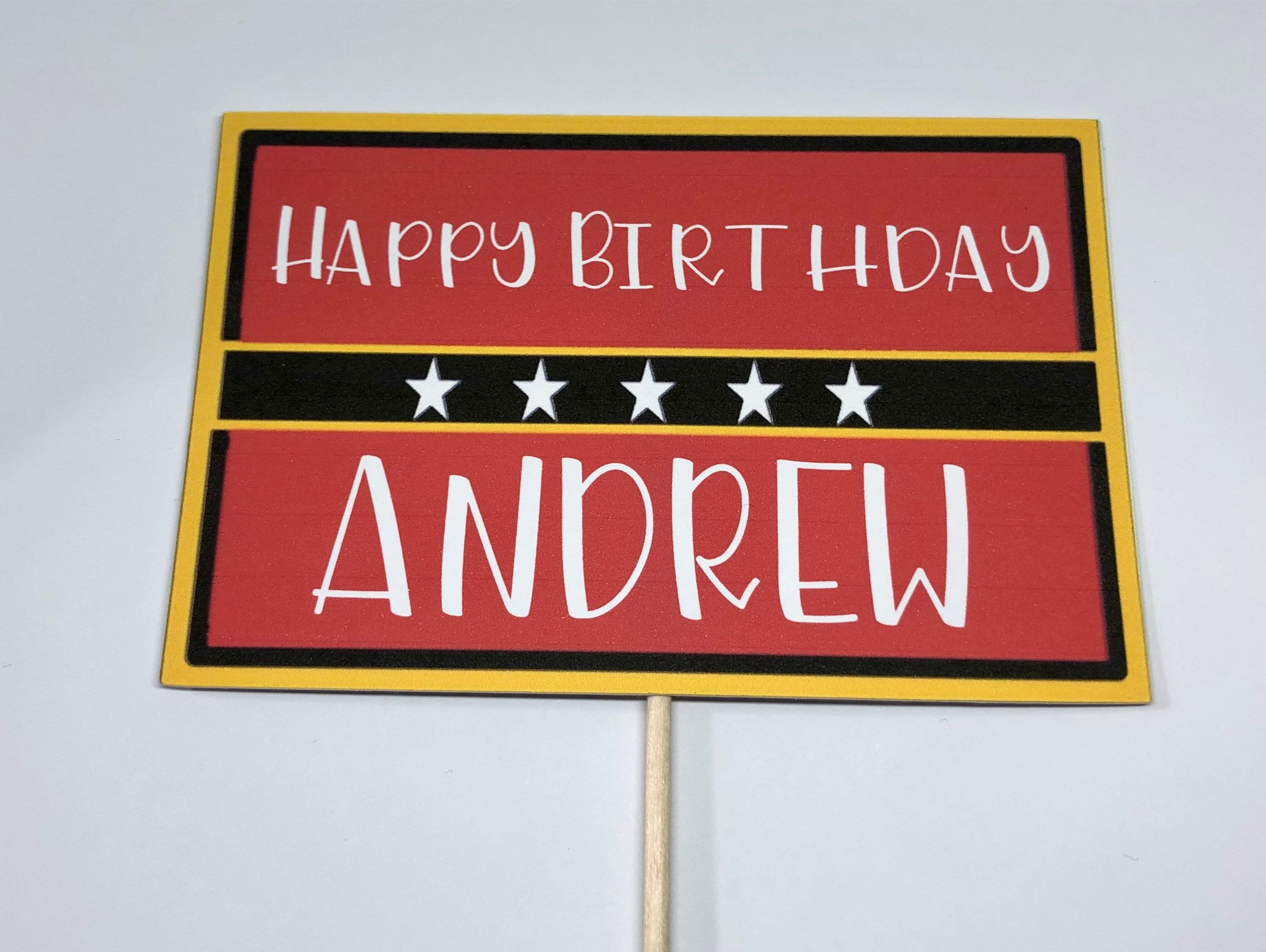 Only Fools And Horses Cake Topper - Personalized Birthday Card Topper With Adjustable Height