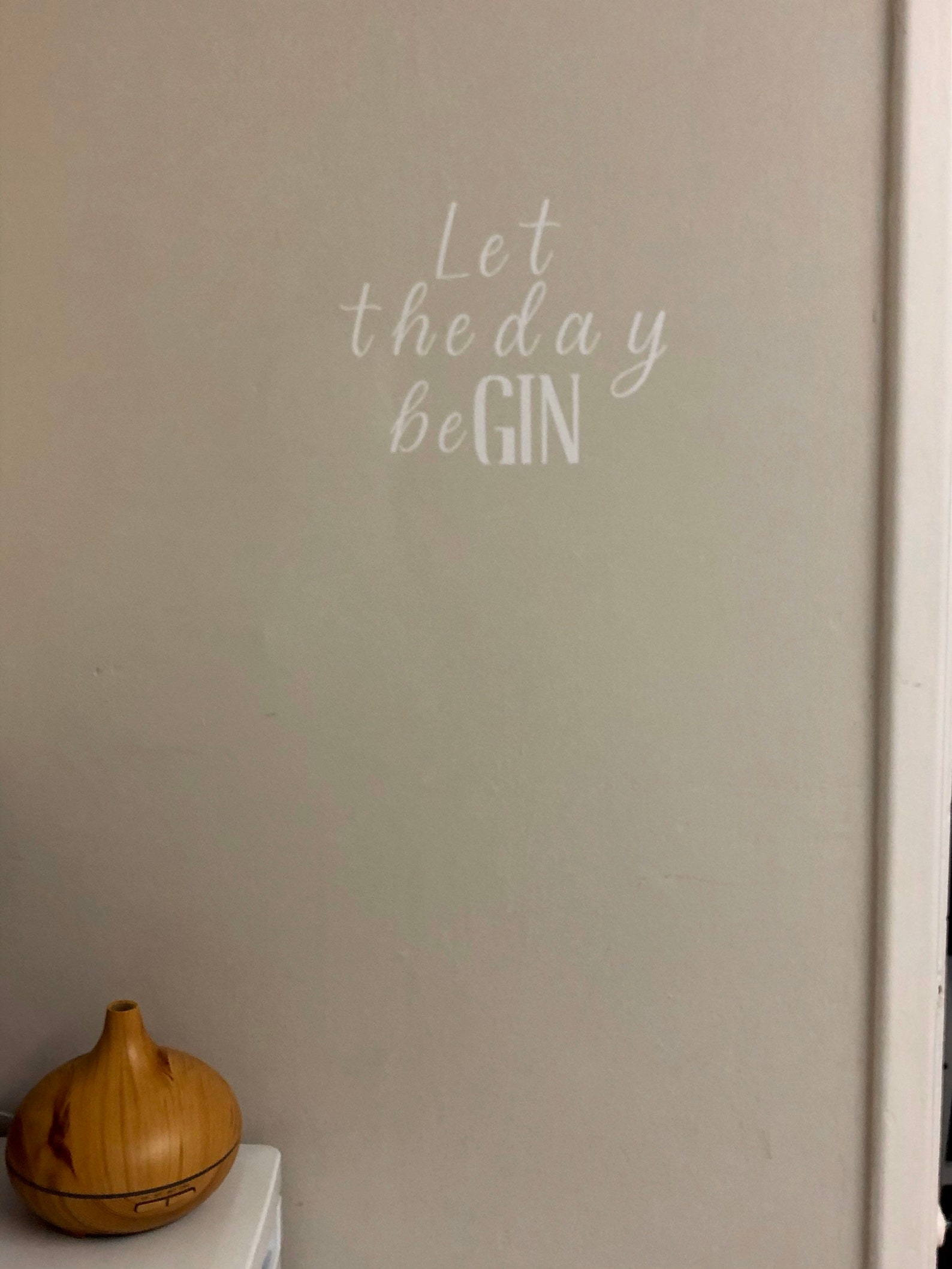 Let The Day BeGin wording vinyl wall sticker wall art quote Etsy