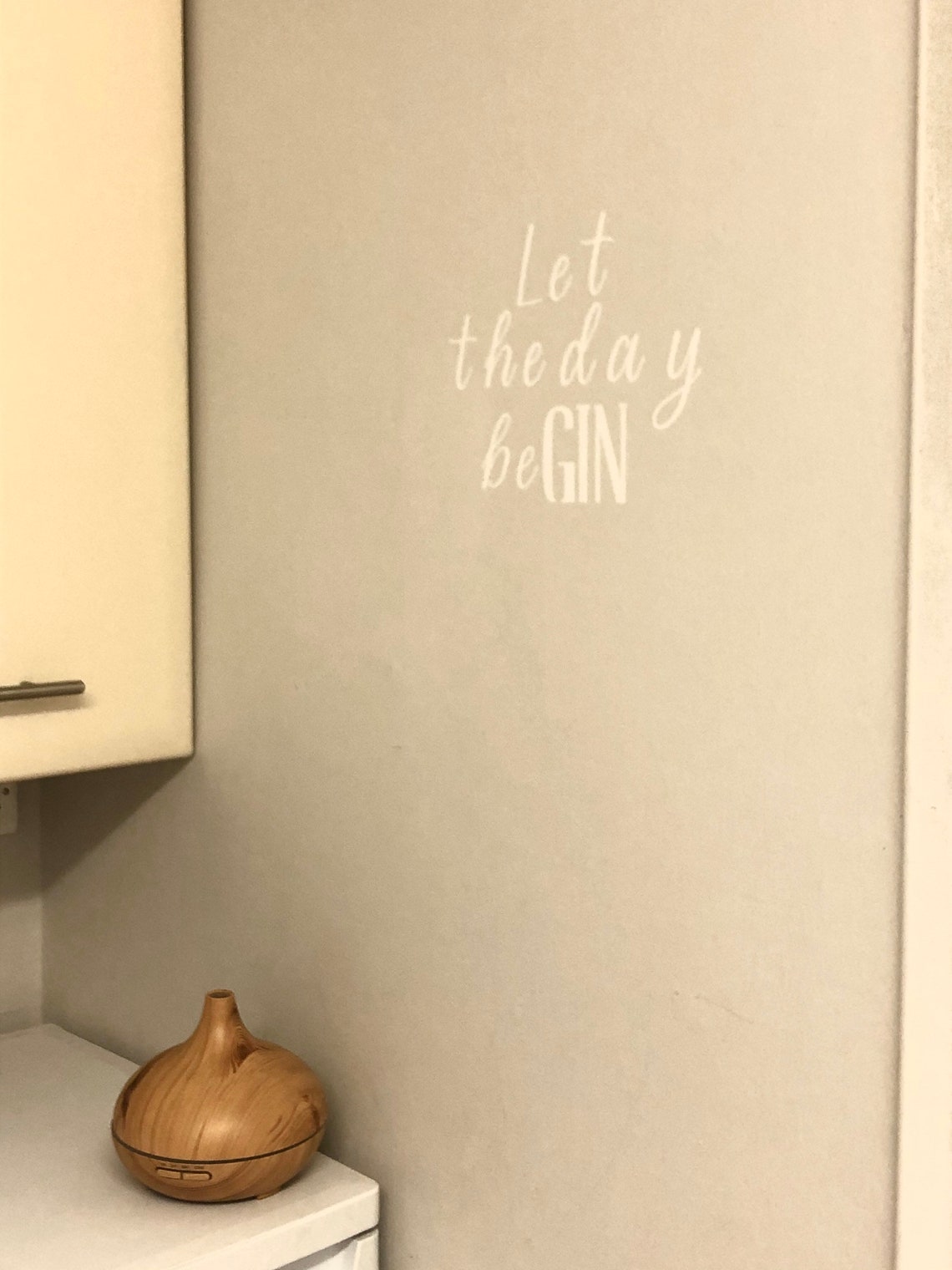 Let The Day BeGin wording vinyl wall sticker wall art quote | Etsy
