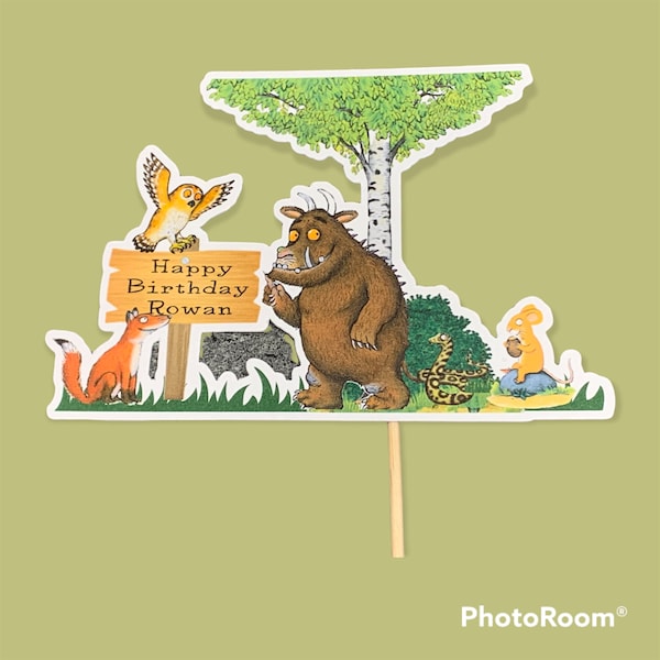 Gruffalo Cake Topper Etsy UK gruffalo-cake-topper-etsy-uk