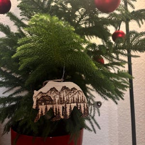 Rocky Mountain Cabin Ornament