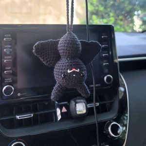 Amigurumi Hanging Bat Crochet Plushies | Keychains | Car Accessories | MADE TO ORDER