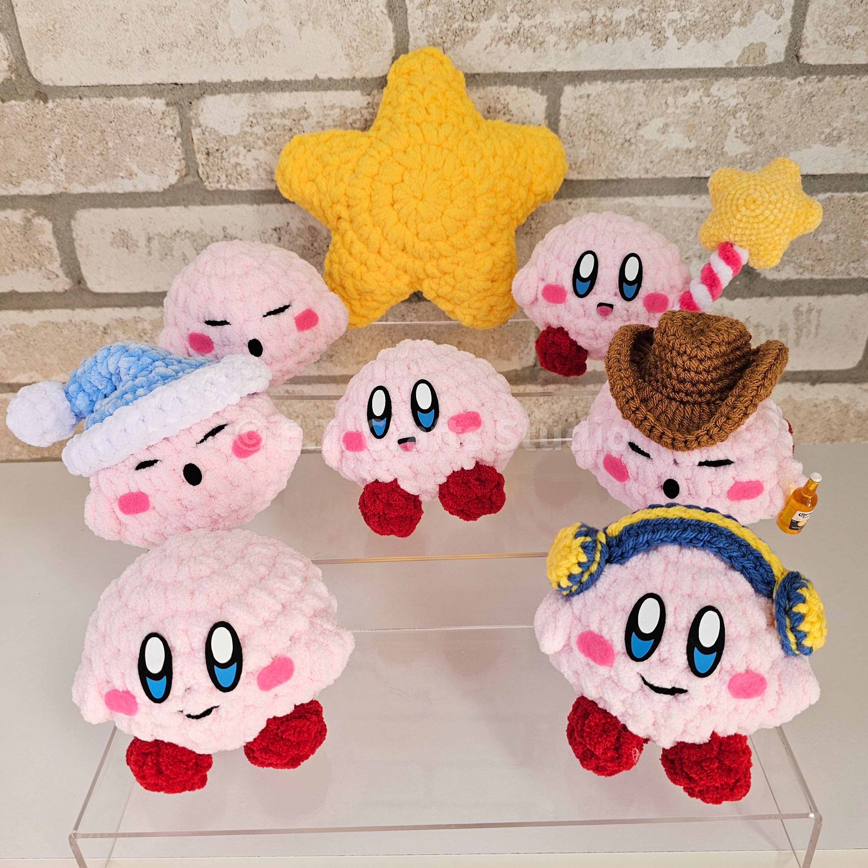 14cm Anime Kawaii Cute Star Kirby Stuffed Peluche Plush Quality Cartoon  Toys Great Christmas Birthday Gift For Children