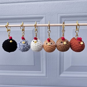 Amigurumi Cute Small Mabel Chicken Gold Star Crochet Plushies | Keychains | Car Accessories | READY TO SHIP