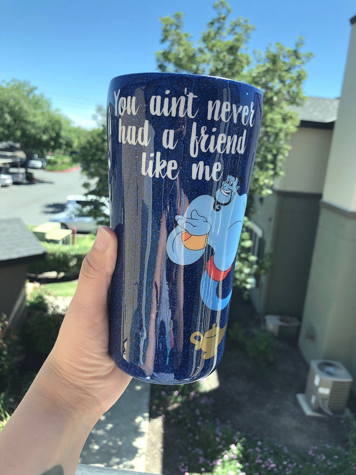 Aladdin Tumbler Personalized Tumbler Disney Cup Genie | Etsy